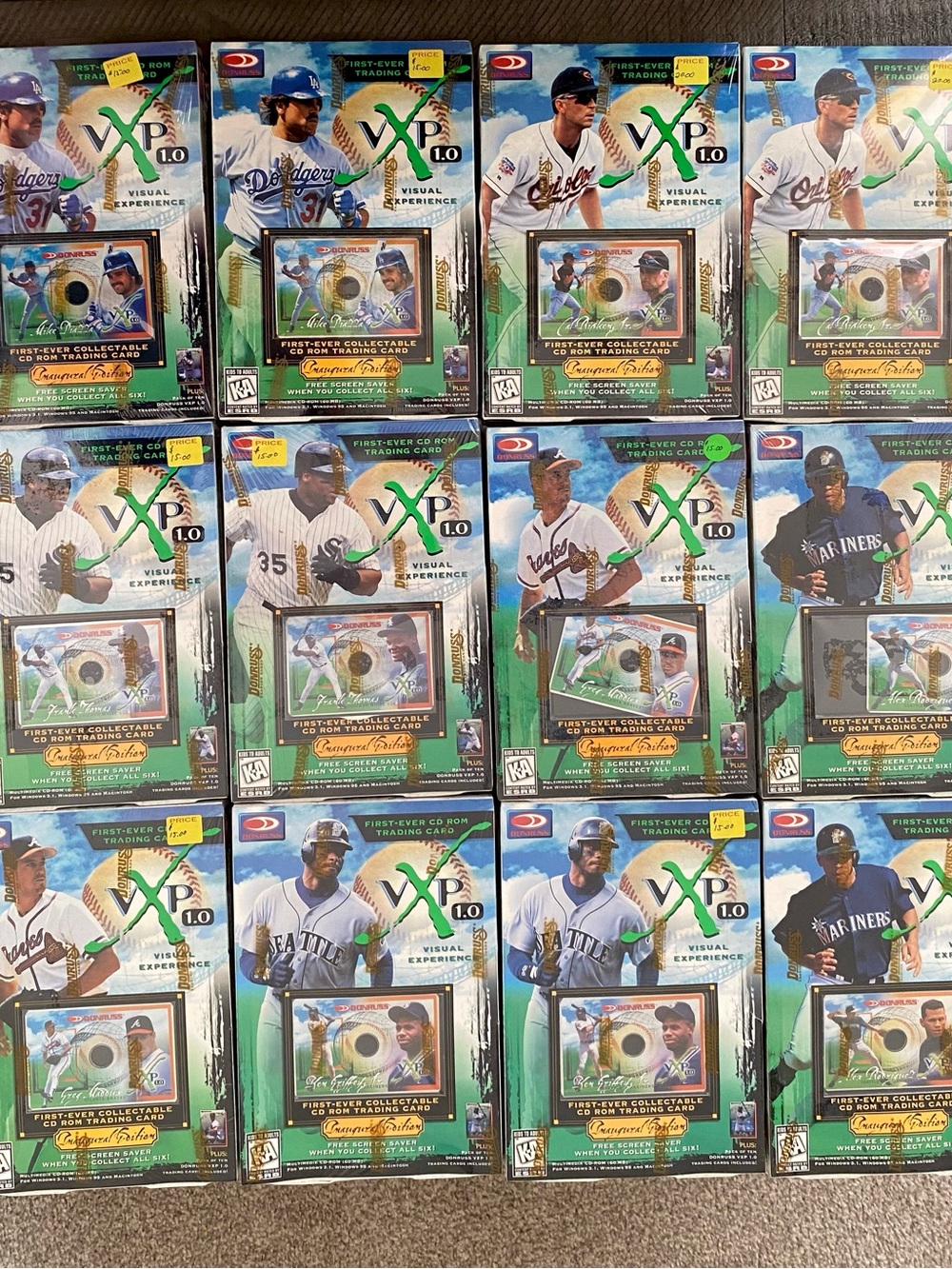 NEW Vintage Baseball 1997 Donruss VXP 1.0 CD Rom & Pack 10 Cards Collection NOS